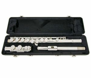 Flute Model 104 Nickel Silver Plated 16 Holes C Key Stängd helt ny studentflöjt