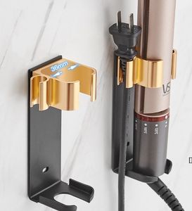 Hair Straightener Holder Rack Barber Salong Styling Curling Iron Curler Storage Arrangör Aluminium Alloy Stativ Bracket Black BBB15059