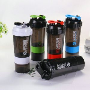 3 Layers Bottle Protein Powder Shake Cup Large Capacity Water Bottle Plastic Mixing Cup Body-Building Exercise Bottle