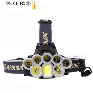 New Powerful Headlamp Headlight Led Bulb Yunmai USB Rechargeable 18650 Battery Head Flashlight Waterproof 5000 Lumens