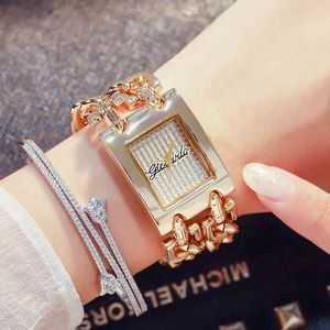 다이아몬드 쿼츠 여성 시에 시계 럭셔리 브랜드 스퀘어 여성 손목 시계 Rhintone Ladi Clock Montre Femme 2022