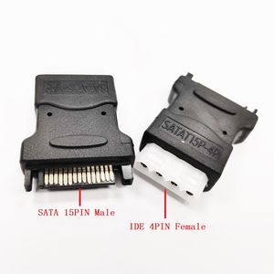 Adattatore, 4 pin PC IDE femmina a SATA 15 pin maschio connettore convertitore adattatore di alimentazione/10 pezzi