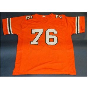 Mit Custom Men Youth women Vintage #76 WARREN SAPP UNIVERSITY MIAMI HURRICANES Football Jersey size s-4XL or custom any name or number jersey