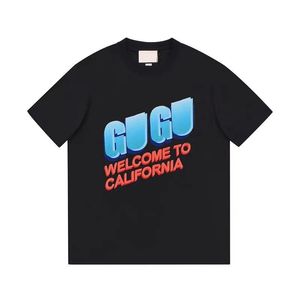 23SS 男性 tシャツメンズ Tシャツトップスデザイナー Tシャツ男の Tシャツプリントコットンルーズ夏新ブラックホワイトレディース半袖 Tシャツカジュアルカップル服