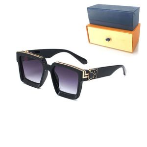Wysokiej jakości okulary przeciwsłoneczne Womans 96006 Luksusowe modnie męskie okulary słoneczne Uv400 Protection Men Designer Gradient Meld Melt Cose Women Nglass with Cases Box