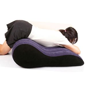 Sexy Inflatable Sofa S Shape Sex Love Bed Pillow Chair Pad Furniture Toys Couples Adults Games Cushion Assist Posture Supplies 220402