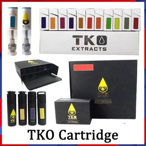 Wholesale TKO Vape Pen Cartridges Atomizer Packaging 0.8ml 1ml Ceramic Thick Oil 510 Thread E Cigarette Cookies Carts