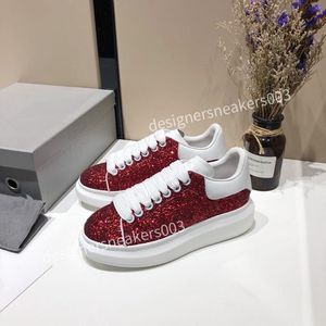 Designer sneakers casual skor män kvinnor fest sammet tjocka botten skor blandade mesh fiber lyxtränare toppkvalitetsstorlek34-46