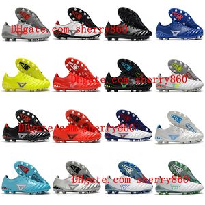 2022 Newest Mens soccer shoes MORELIA NEO III Made In Japan FG High Quality Black White Cleats Outdoor Football Boots