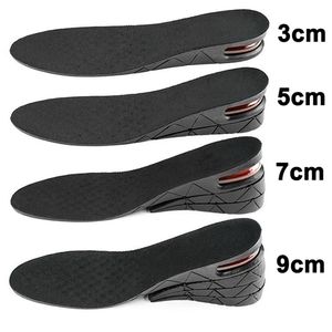 Height Increase Insoles Air Shoes Cushion Height Lifts Inserts Men Women 39cm Variable Height Insole Adjustable Cut Foot Pad 220713