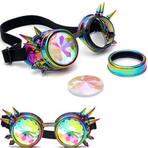 Солнцезащитные очки C.F.Goggle Steampunk Мужчины Oculos пар панк -очки Женские овальные круглые сплавные рамки с ногтя