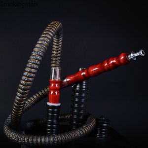 Manguera de narguile Shisha árabe de 1 M con tubo de madera Chicha Narguile Waterpijp Sheesha Cachimba accesorios para fumar agua