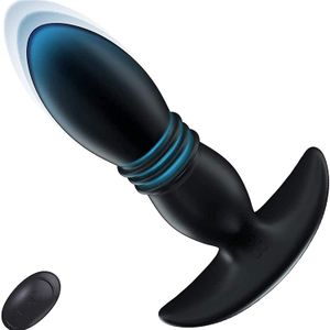 Thrusting Anal Vibrator sexy Toy Prostate Massager for Men 7 Actions Vibration Modes Plug Advanced Players Butt