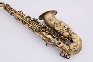 Peça De Saxofone venda por atacado-Ouro da areia do vintage NAIPUTUSI NT Tipo chave do Alto Saxofone Antique de Cobre Simulação Alto Sax Abalone Fivela Peça Aceita OEM