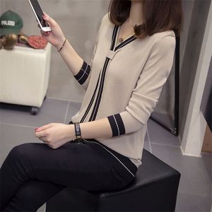 Autumn And Winter Loose Was Thin Large Size Knitted Bottoming Shirt Women Longsleeved Shirt Pullover Sweater Women 201221