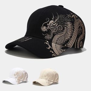 Bollmössor unisex baseball cap svart justerbar kinesisk stil tryck avslappnad snapback ben hip hop hatt utflykt vild sol hatball ballball