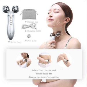 Smart Roller Beauty Instrument EMS Platinum Facial Treatments Tools FOR Face-Lifting Artifact Firming Wrinkle-Removing Blemish 220513