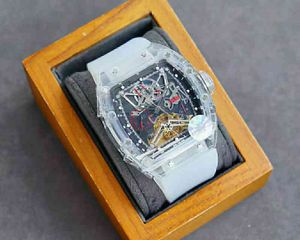 Дизайнерские часы с механизмом Наручные мужские механические часы Деловые полностью полые автоматические часы W Montre