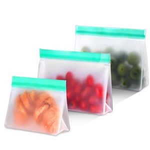 Silikon Airtight Containers Peva Food Preservation Bag Reusable Seal Färsk Förvaringsbehållare Mångsidig