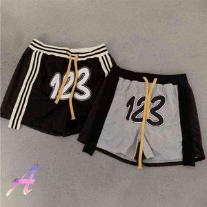 Men's Shorts High Street RRR123 Angel Holy Baby Limited Casual Five-point Pants Men's Loose Sports Shorts T220825
