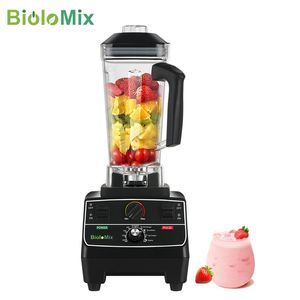 BPA Free 2L Jar 2200W Professional Smart Timer Preprogramed Blender Mixer Juicer Food Processor Ice Smoothies Crusher 220707