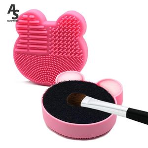 Makeup Brushes Cat Brush Cleaner Pad Washing Box Cleaning Mat Cosmetic Universal Make Up Tool Scrubber Pads