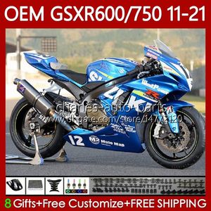 Инъекция для Body Suzuki GSXR 600 750 CC 600CC GSXR750 2011 2011 2011 2013 2014 2015 2011 2012 2013 2014 2015 2015 2016 121NO.140 750cc GSXR-750 GSXR600 K11 11-21 заводской синий GSXR-600 17 18 19 20 21