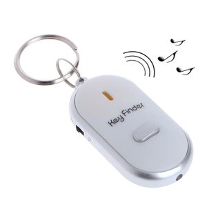 Portachiavi Sound Whistle Control LED bianco Key Finder Locator Trova portachiavi smarriti Portachiavi Portachiavi