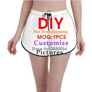 Noisydesigns 3D Custom Pictures Summer Beach Shorts Women Surfing Board Quick Dry Stretch Novelty Swimsuit Swimwear Dropship 220616