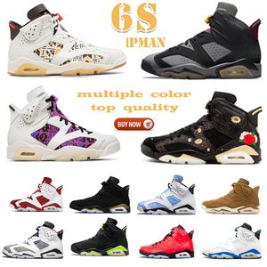 Männer Frauen Basketballschuhe 6 6s Red Oreo UNC White Midnight Navy British Khaki Olive Herren Trainer Sport Sneakers Maroon