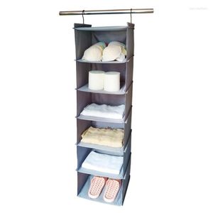 Oxford Cloth Storage Bag Water Laundry Cabinet Hanging Wardrobe Multilayer Sorting Finishing Boxes & Bins