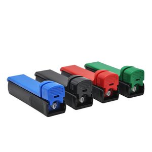 Plastica Rolling I8MM negozio di fumo Rolling Machine Rullo di tabacco manuale Creatore di sigarette Colore Bong dab rig casuale