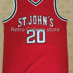 Xflsp 15 Ron Artest 20 Chris Mullin St John's University College Basketball Jersey Top Quality 100% Double Stitched Customize any name and number