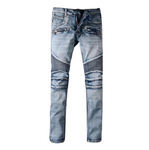 2022 Top High Quality Designer Mens Jeans Motocycle Holesluxury Denim Men Fashion Streetwear Mens Clothing Designer Pants#608