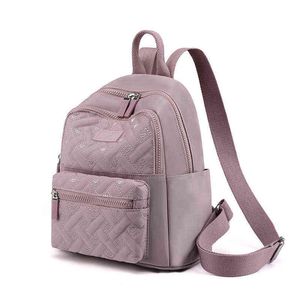 Kadın Çanta Trendi Küçük Kadınlar Sırt Çantası Bahar Yeni Yüksek Kaliteli Naylon Sırt Çantası Bayan Alışveriş Mini Bag Mochila Feminina 220506