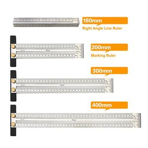 Professional Hand Tool Sets High-Precision Scale Ruler T-Type Hole Scribe Drawing Mark Line Measuring Gauge Carpenter DIY ToolsProfessional