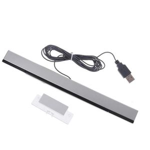 USB Plug Controller Gamepads Wired Infrared IR Signal Ray Sensor Bar/Mottagare för Nintendo Wii Remote