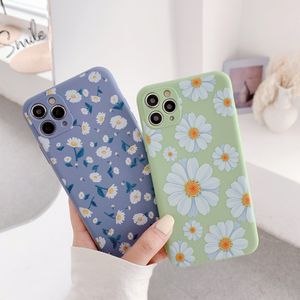 美しい花電話ケース iphone 13 12 11 プロ XS 最大 XR × 6 6S 7 8 プラス 8 プラス携帯電話花ソフト Tpu カバー