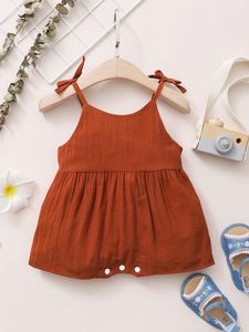 Baby Girl Nó Suspender Jumpsuit Shorts ela