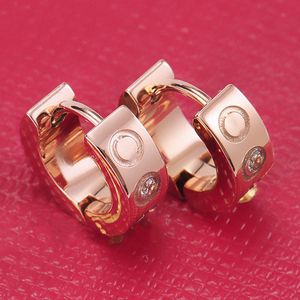 Ore orecchie cacciavite donne in acciaio inossidabile coppia oro rosa orecchino di gioielli Love Jewelry per accessori da donna all'ingrosso