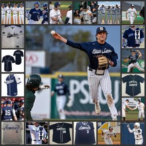 2022 NCAA Personalizado Penn State Nittany Lions costurado Baseball Jersey 44 Bailey Dees 25 Conor Larkin 18 Mason Mellott 36 Tyler Shingledecker 24 Jaden Henline Logan Evans