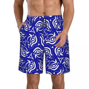 Shorts masculinos antigos Egito egípcio África masculina Nada do tronco de Horus Beach Men de letra de litoral de Horus Beach