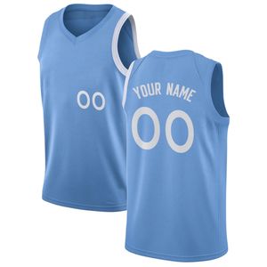 Bedruckte Minnesota Custom DIY Design Basketball-Trikots, individuelle Team-Uniformen, personalisierbar, beliebiger Name, Nummer, Herren, Damen, Kinder, Jugendliche, Jungen, blaues Trikot