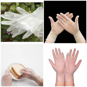 100pcs/lot Disposable gloves PVC rubber high-density material gloves Cleaning Gloves T3I5700