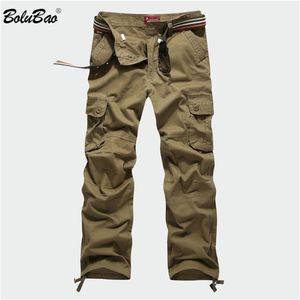 Herrenhose BOLUBAO Cargo Multi Pockets Military Camouflage Trainingshose mit elastischer Taille Hose 220826