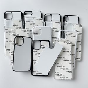 Hård plasttelefonfodral för iPhone 14 13 Mini 12 Pro Max 7 8 Plus XS XR SE tomt sublimering Tryckfodral Aluminiumplatta 10 stycken / parti