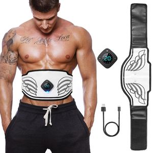 Electronic Abs Toning Training Belt EMS Abdominal Trainer Waist Trimmer Muscle Stimulator Ab Fitness Equiment For Men Women 220408