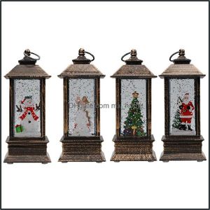 Decorações de Natal Festas Festivas Supplies Home Garden Christma Telep (Lantern Decoration Santa Xmas Tree Handhold LED LIGHTED