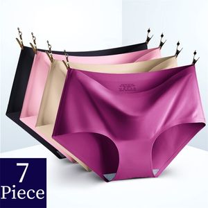 BZEL 7PCS Solid Ensamless feminino Panties esportes de roupas íntimas respiráveis ​​para meninas Comfort Briefs Adeus à pele Sale 220426