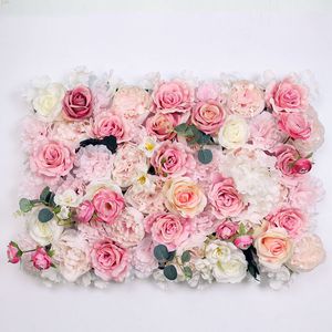 40x60cm Flores artificiais artificiais de casamento Evento de decoração de parede de decoração de parede de festas de aniversário de decoração ao ar livre rosas de seda diy